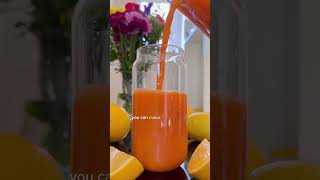 Orange, lemon, ginger and carrot juice