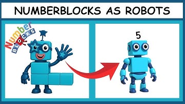 Numberblock Characters as ROBOTS! | 1 to 10 Counting Song with Numberblocks | #numberblocks  #12345