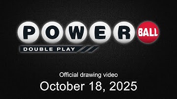 Powerball Double Play drawing for October 18, 2025