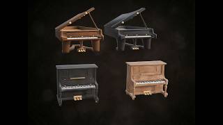 🎹 Stylized Pianos Pack - Grand & Upright 3D Models (Game-Ready) screenshot 3