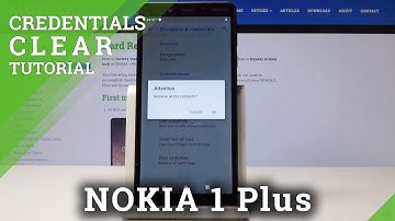 How to Clear Credentials in NOKIA 1 Plus - Delete All Certificates