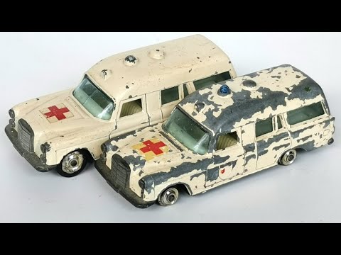 Matchbox восстановления Mercedes Benz Binz Скорая помощь № K-6 King Size. Литая модель игрушки