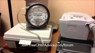 Centimeters of water pressure and pounds per square inch. CPAP Therapy. FreeCPAPAdvice.com
