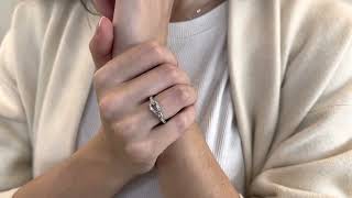 Vidéo: Bague or gris 18K Breguet "Le petit Trianon" avec Diamant,.Taille 53.