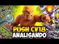 DOMINGOU NO PUSH CV18 EM BUSCA DA LENDA 1 E ANALISANDO VILAS NO CLASH OF CLANS!