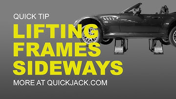 Lifting QuickJack Frames Sideways? What You Need To Know.