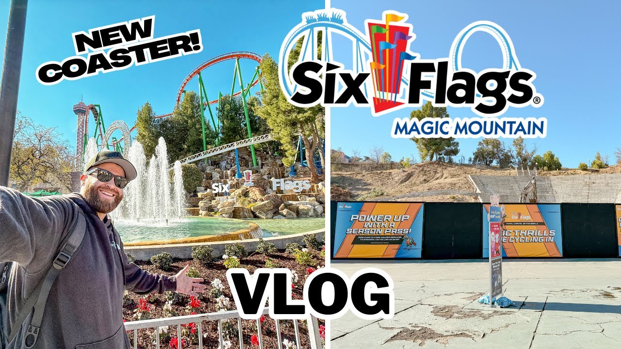Six Flags Magic Mountain Vlog - January 2025 - NEW ROLLER COASTER ...