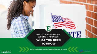Ballot Proposals & Election Processes: What You Need to Know Webinar