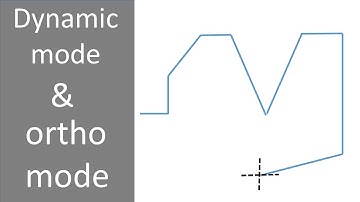 Dynamic Input in AutoCAD | Ortho mode