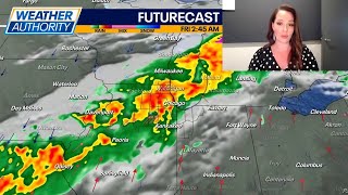 Chicago weather: Heavy rain and a few storms will move in overnight
