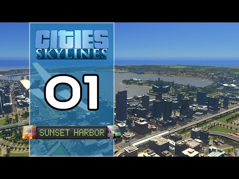 Cities Skylines Sunset Harbor - 01 - Voici YoutubeCity !