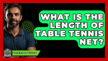 What Is The Length Of Table Tennis Net? - The Racket Xpert
