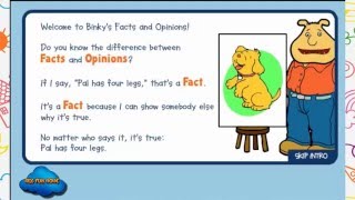 Arthur And Friends Game Video Binkys Facts And Opinions Episode Pbs Kids Games
