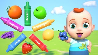 Yummy Yummy Fruits | Colors and Fruits Song for Kids | Leo Nursery Rhymes