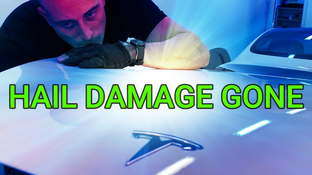 Tesla Model 3 Hail Damage Repair | Paintless Dent Repair | EV vehicle