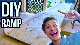 Making a Wheelchair Ramp to Get Grandma out of the House (30 minute diy)