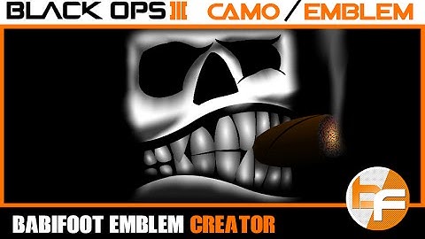 Black Ops 3 Emblem Tutorial 074 - Smiling Smoking Skull #Babifoot