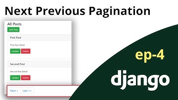 Django Tutorial | Django Next Previous Pagination