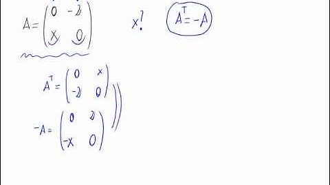 Antisymmetric matrix and unknowns