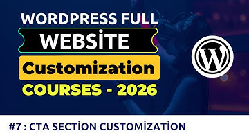 WordPress Full Customization Theme Development | CTA Section Customization #7