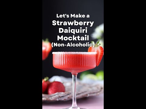 Strawberry Daiquiri Mocktails Recipe (Non Alcoholic)