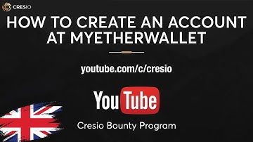 How to create an account at MyEtherWallet