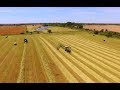 Rush Farms and Waltz Farms Hay Harvest Season Missouri 2017 - John Deere 3020, 7710, 7210