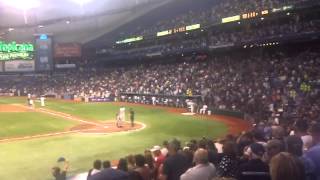 BJ Upton standing ovation from Rays fans....