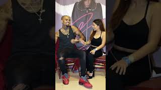 Chris Brown showing love to fans at his meet and greet🔥