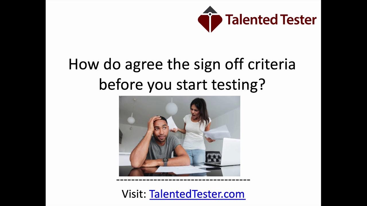 What is a QA sign off? YouTube