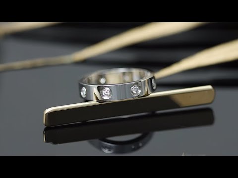 CARTIER ラブ ミニラブ リング ホワイトゴールド 8ポイント CARTIER ラブ ミニラブ リング ホワイトゴールド 8ポイント