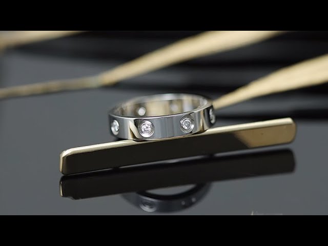 CARTIER ラブ ミニラブ リング ホワイトゴールド 8ポイント