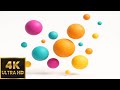Colourful Bouncing Balls | 4K Ambient TV Background | Relaxing Motion Screensaver