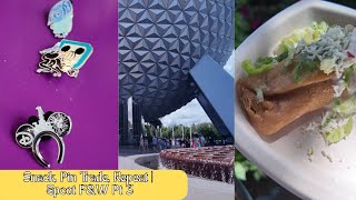 🎡Snack, Pin Trade, Repeat! EPCOT Food & Wine Part 3 Fun! 🍷