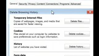 how to delete temporary internet files