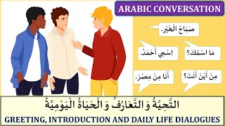 Daily Arabic Conversations Greetings And Introduction 2 Arabic Dialogues Arabic Lessons