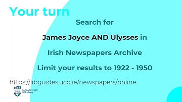 Finding Historical Newspapers from UCD Library