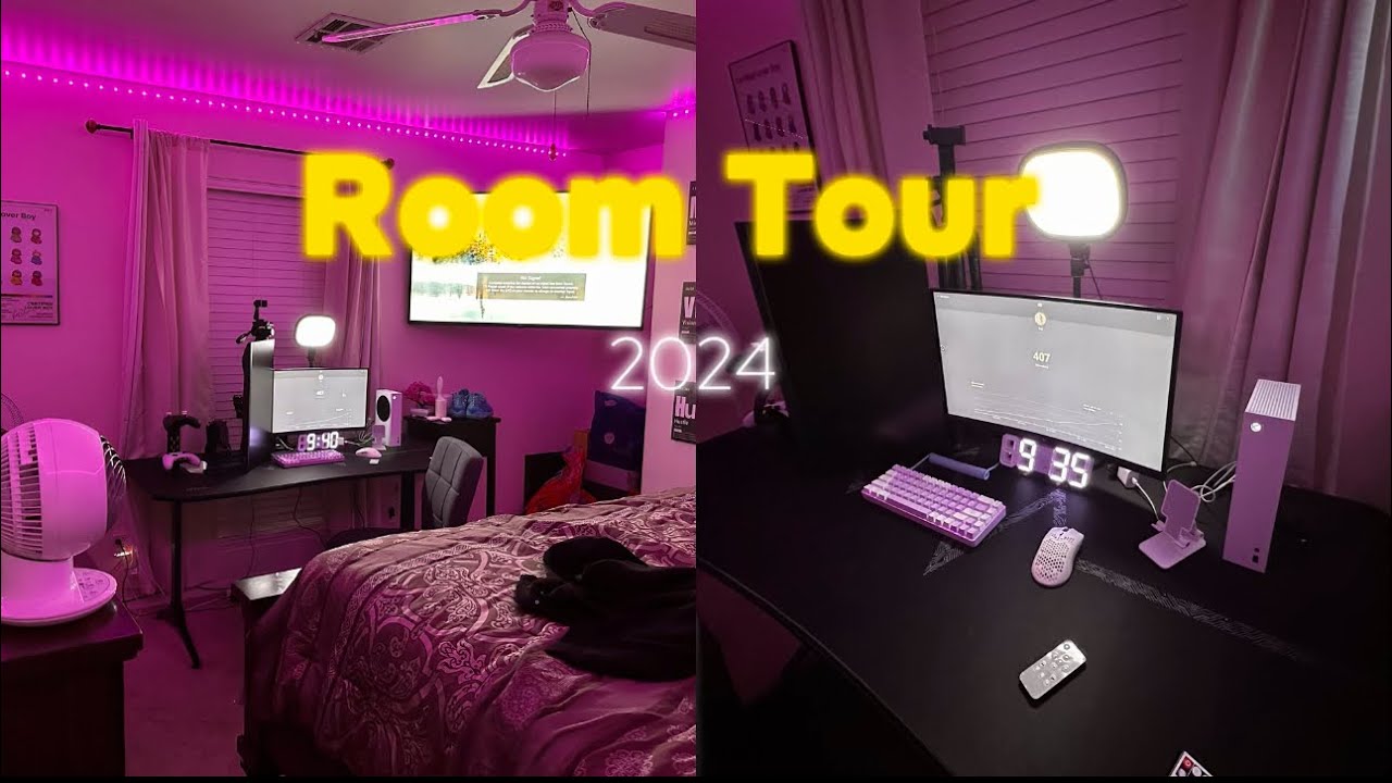 16 Year Old Content Creator Full Room Tour (2024)