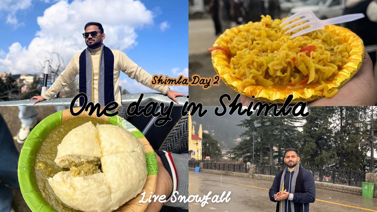 Snowfall in Shimla ❄️ | Kufri Reality, Mall Road & Night View