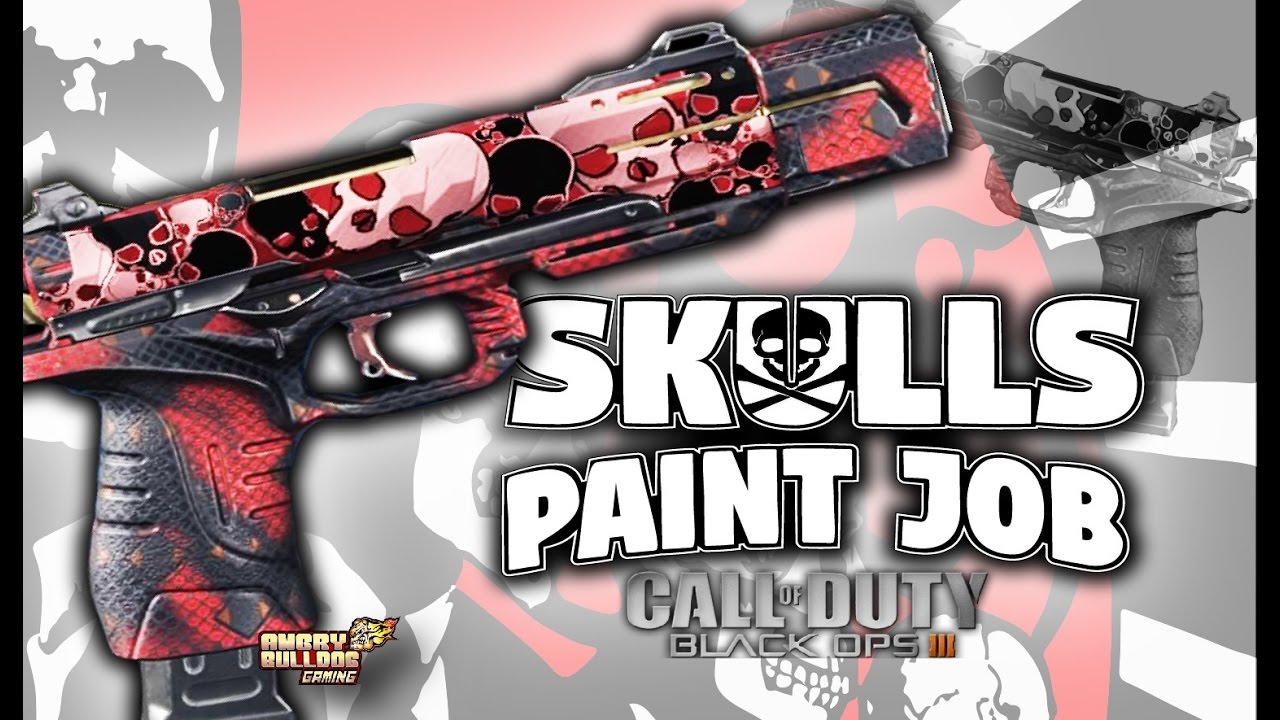COD-BO3 SKULLS PAINTJOB HD best cod emblem tutorials