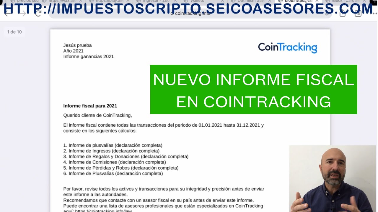 Nuevo informe fiscal en CoinTracking. Impuestos criptodivisas