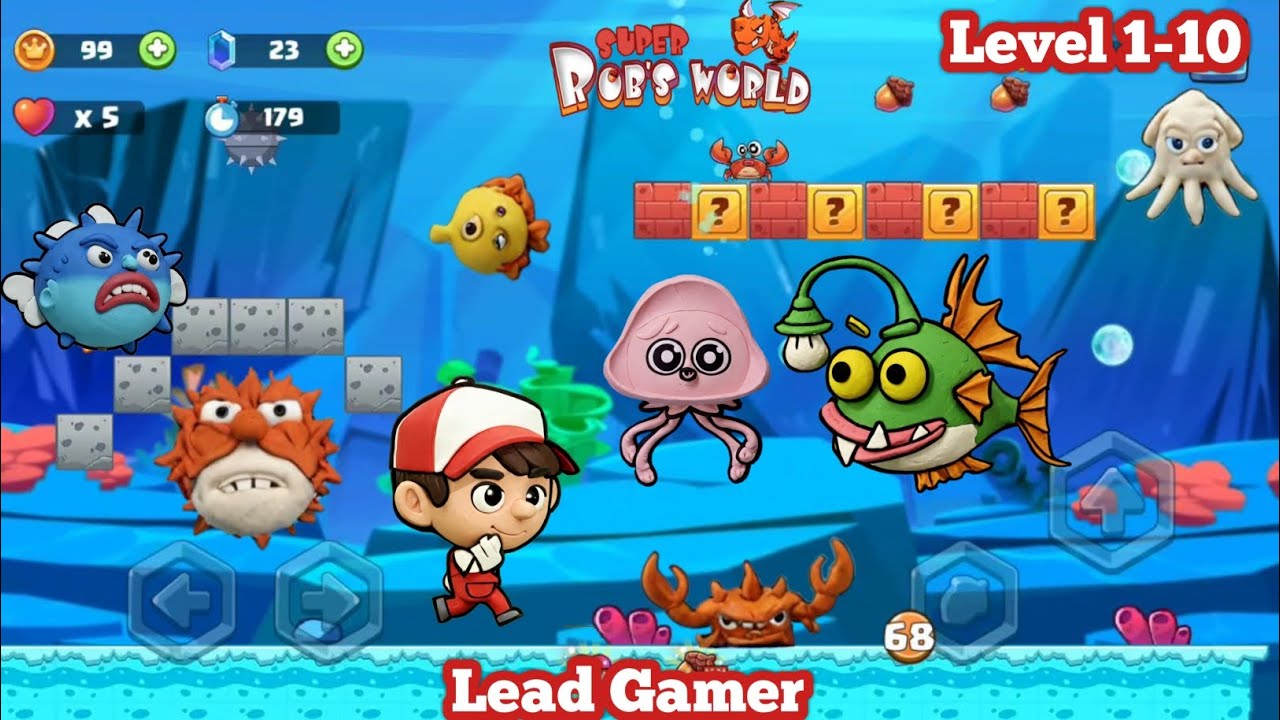 Super Rob's World Run Game Update Level 1-10  
