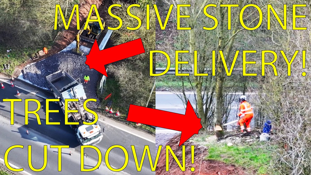 Whitchurch Canal Breach Update, A Busy Day At The Breach! With Commentary (25thFeb)