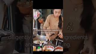 Hardworking Thai Food Stall Cook