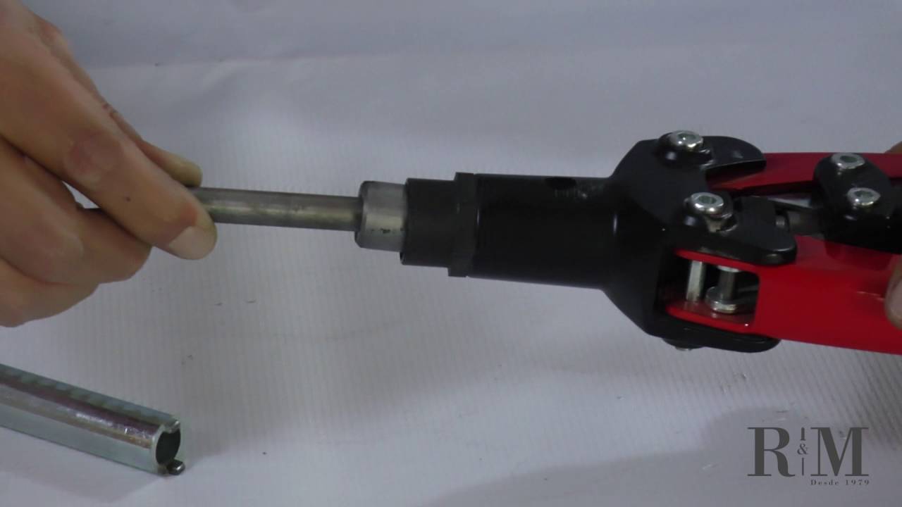 REMACHADORA ITALIANA MANUAL PARA TUERCAS REMACHABLES FAR KJ29 - YouTube