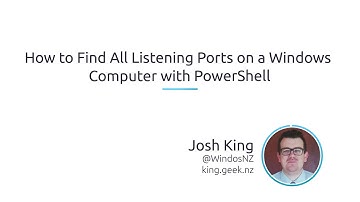How To Find All Listening Ports On A Windows Computer With PowerShell
