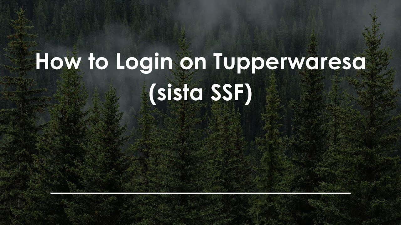 Tupperware Login Process How to Login on Tupperwaresa (sista SSF) - YouTube