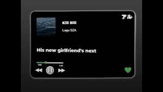LIRIK LAGU DJ KILL BILL LAGU SZA VIRAL DI TIK TOK DJ NABIH IKO WG M3NGKANE