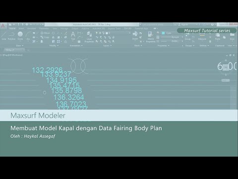 Membuat Model Kapal 3D Mudah || Membuat Design Kapal dengan Fairing Body Plan di Maxsurf Modeler