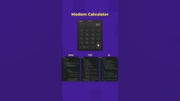 Modern Calculator Animation Using HTML CSS And JS